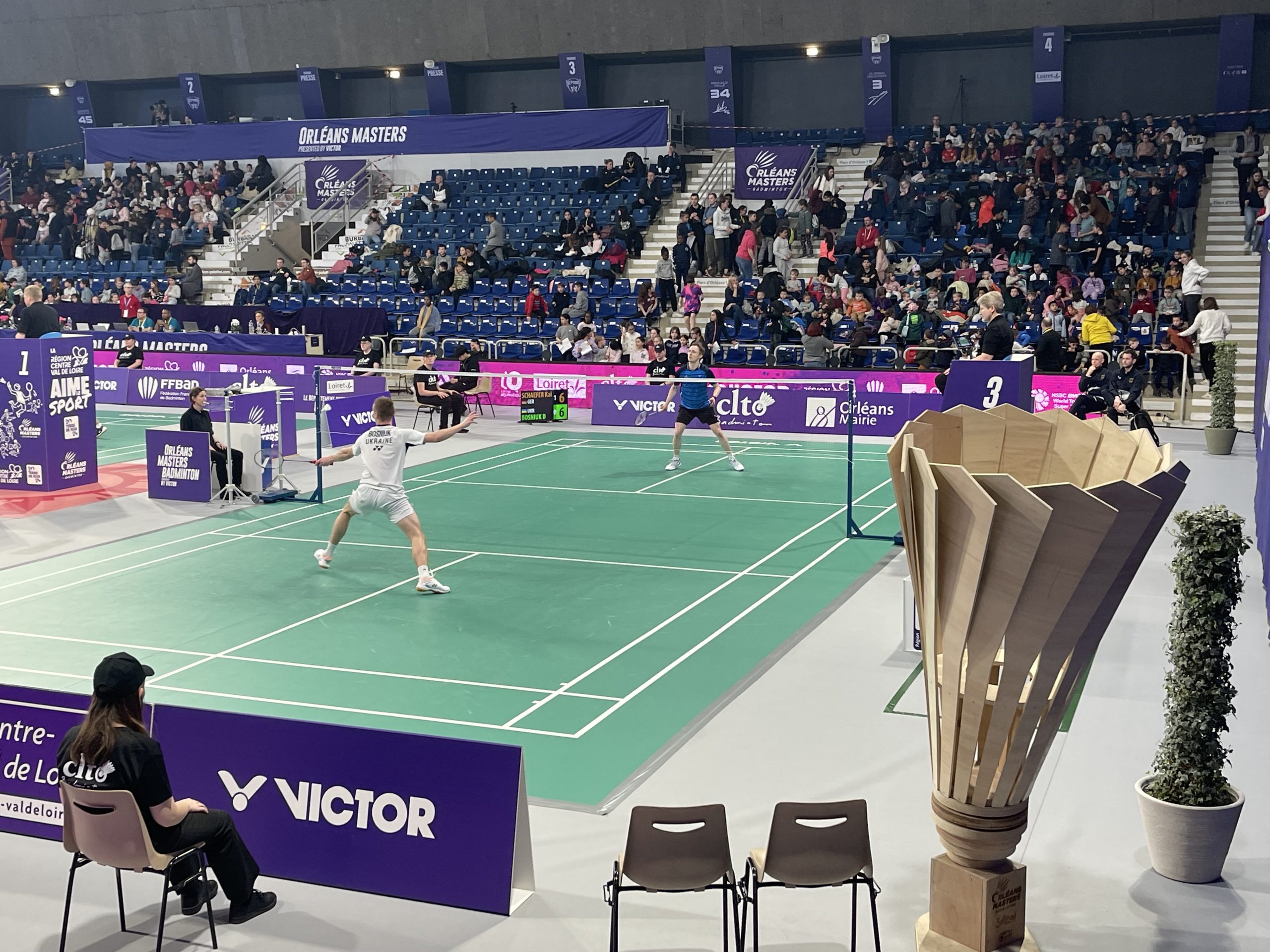 Orléans Masters Badminton pour les élèves de CM1A