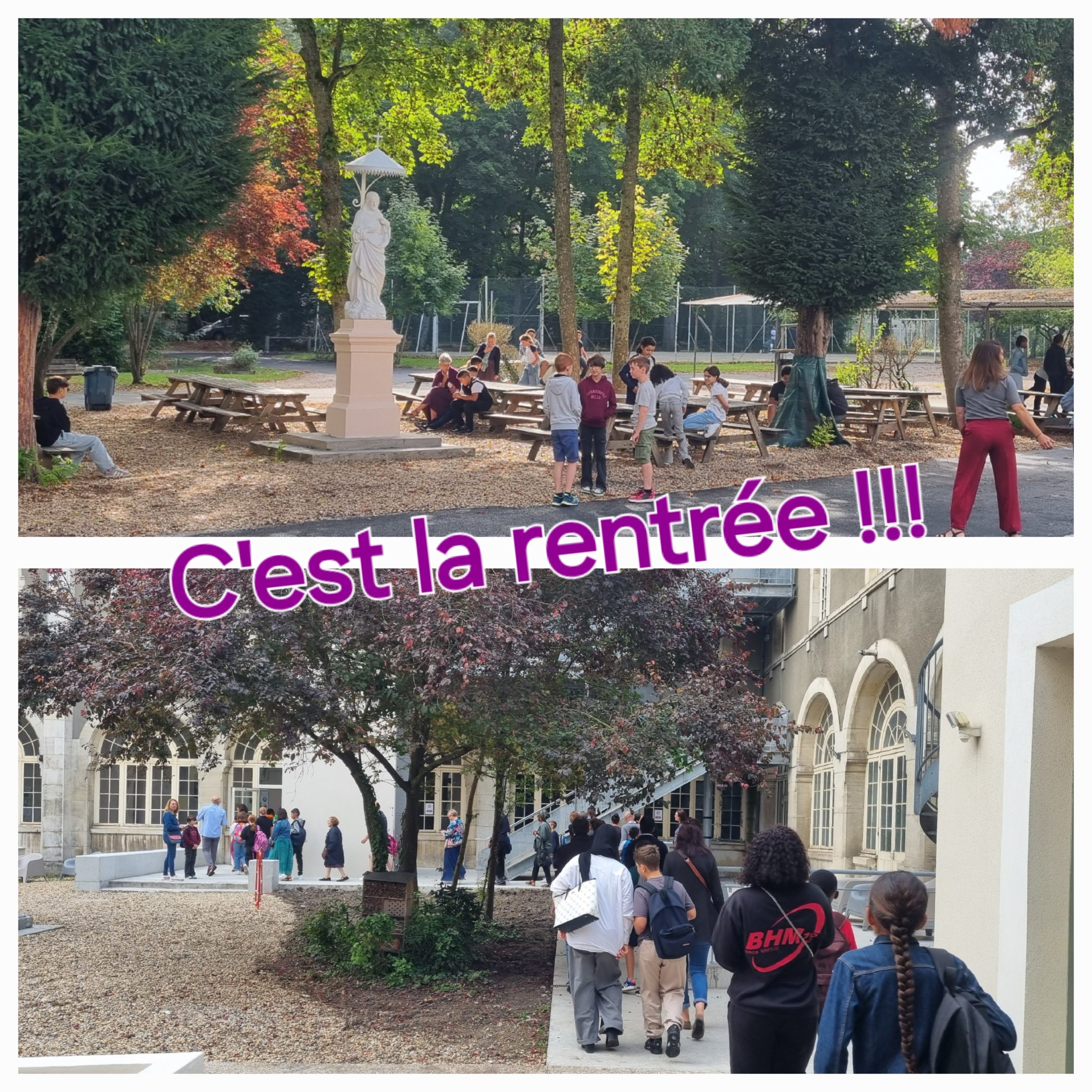 Rentrée du 02 septembre 2024 !