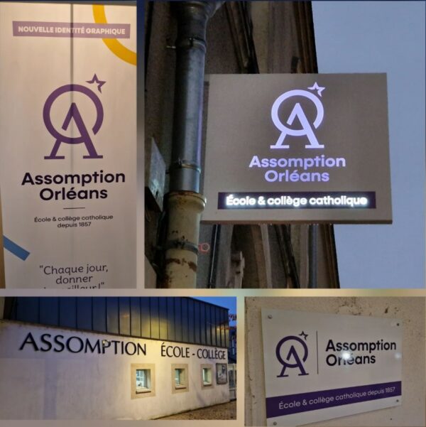 Nouvelle identité dévoilée à l’extérieur de l’établissement