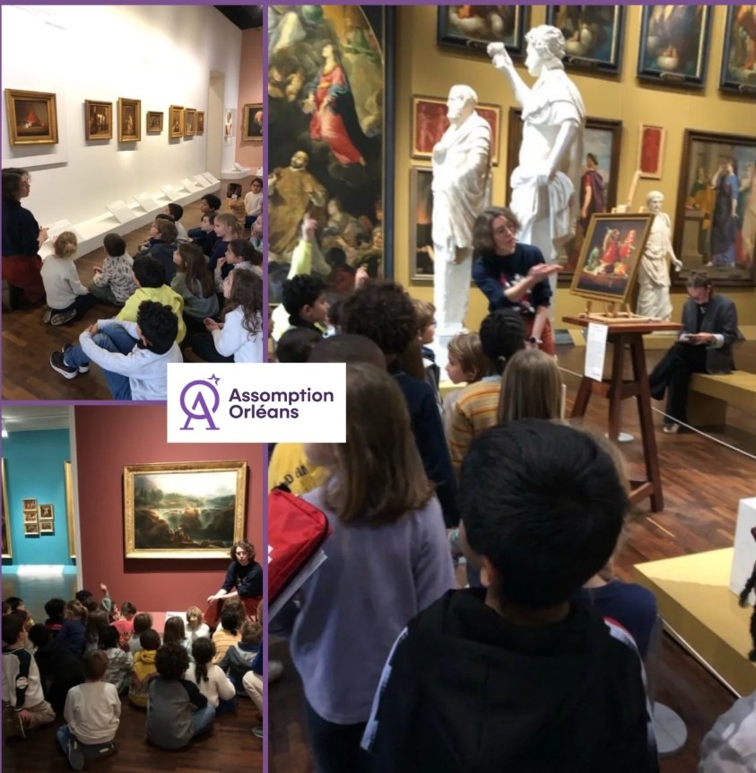 Lors d’une visite guidée, ils ont découvert Le panier de fraises des bois de Chardin, chef-d’œuvre du XVIIIᵉ siècle exceptionnellement prêté par le Louvre à Orléans.
Les élèves ont aussi exploré une relecture contemporaine de l’œuvre : un détournement audacieux, édité en seulement deux exemplaires et signé Nicolas Barrome-Forgues.