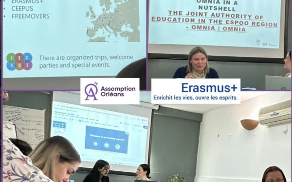 Erasmus + – Formation pour l&rsquo;une de nos enseignante